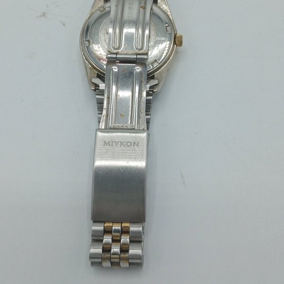 Vintage Miykon Quartz Crystal Men's Watch Two-Tone Waterproof - Picture 6 of 9